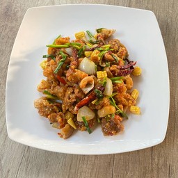 ไก่ผัดเม็ดมะม่วง-กับข้าว