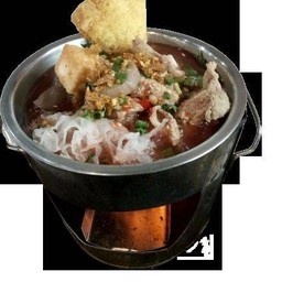 ซี่โครงหมูหม้อไฟ+บะหมี่(เล็ก)