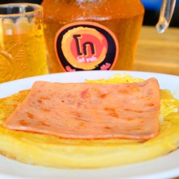 โรตีไข่ดาว-แฮม