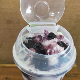 นมสดบลูเบอรี่ ลาวา