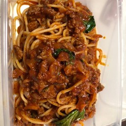 สปาเก็ตตี้เนื้อบดในซอสมะเขือเทศ