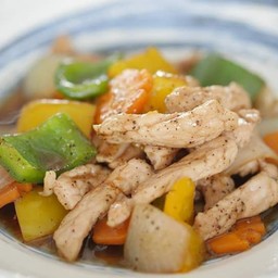 ผัดพริกไทยดำหมู