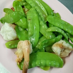 ผัดผักถั่วลันเตา