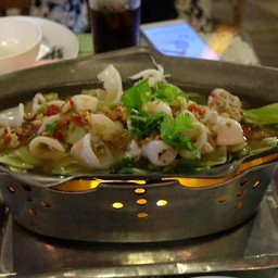 หมึกไข่นึ่งมะนาว