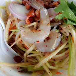 ยำมะม่วงกุ้งสด