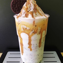 นมสดคาราเมลโอริโอ้ปั่น