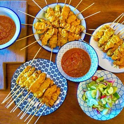 หมูสะเต๊ะ เซตใหญ่ 50 ไม้