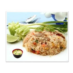 ข้าวผัดหมู (แถมฟรีซุปมิโซะ)