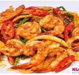 ข้าวกุ้งผัดพริกเผา
