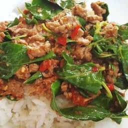 ข้าวกระเพราเนื้อ