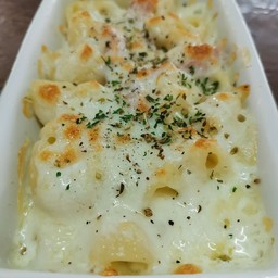 มักกะโรนีอบชีสแฮม