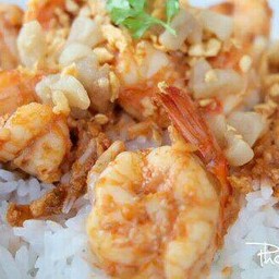 ข้าวกุ้งกระเทียม
