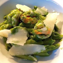 Penne Shrimp Pesto sauce