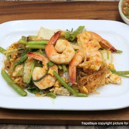 สุกี้แห้งกุ้ง