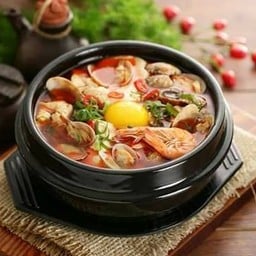 Soft Tofu Stew ซุปซุนดูบุ (เต้าหู้ซีฟู๊ด)+ข้าว