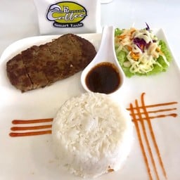 ข้าวสเต็กเนื้อ