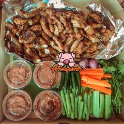Mix ชุดย่างรวมหมู ไก่ ไส้อ่อน คอหมูย่าง