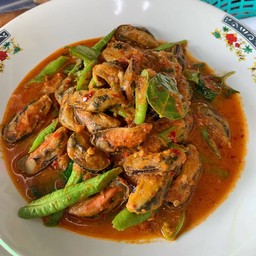 พริกแกงหอยแมลงภู่(กับ)