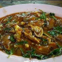 หอยลายผัดพริกเผา