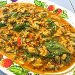 เนื้อหอยลายผัดน้ำพริกเผา