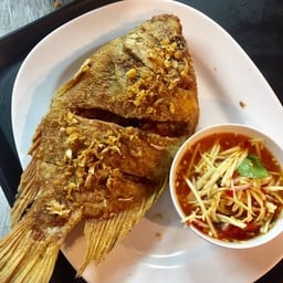 ปลาทับทิมทอด