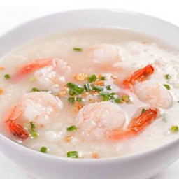 ข้าวต้มกุ้ง  หมึก ทะเล