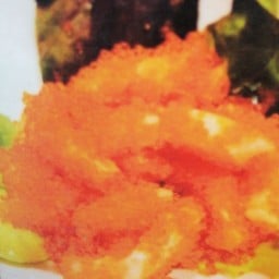 แซลมอนคลุกไข่กุ้ง salmon ebiko