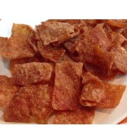 หมูแผ่นทอดกรอบราดข้าว