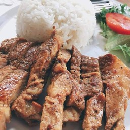 ข้าวเนื้อโคขุนทอด