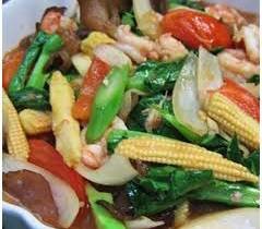 ผัดผักรวมมิตรหมู