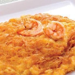 ไข่เจียวกุ้งสับ (กับข้าว)