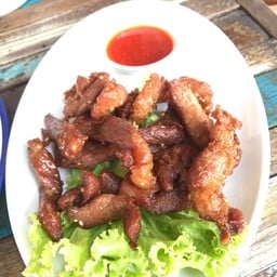 หมูแดดเดียวทอด