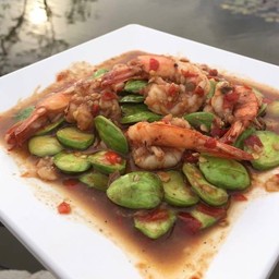 B11-สะตอผัดกุ้ง