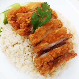 ข้าวมันไก่ทอด