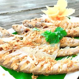 G11-ปลาเนื้ออ่อนทอดกระเทียม
