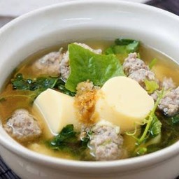 ต้มจืดเต้าหู้หมูสับ