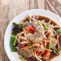 ตำกุ้งสด