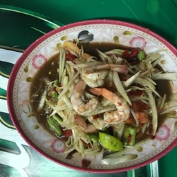 ตำปูปลาร้า กุ้งสะดุ้ง