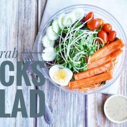 สลัดต้นอ่อนทานตะวันปูอัด