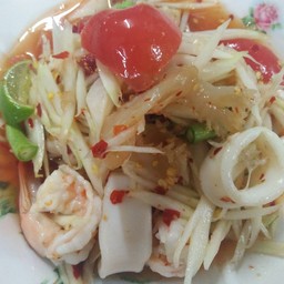 ตำทะเล (ไม่ใส่ปลาร้า)