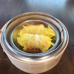 ปูอัดห่อผัดกาดขาว