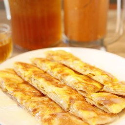 โรตีข้าวโพด+ไข่
