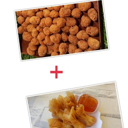 ไก่ป๊อบ + ถุงทอง3ชิ้น