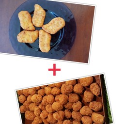 นักเก็ตไก่4 ชิ้น + ไก่ป๊อบสไปซี่1ชุด