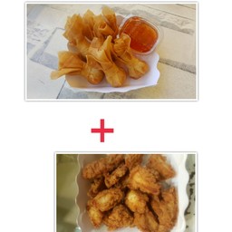ถุงทอง 3ชิ้น+ ไก่กรอบ1ชุด