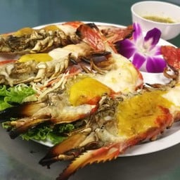กุ้งแม่น้ำเผาครึ่งกิโลRiver prawn half kilo