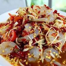 ตำปลาร้ากุ้งสด