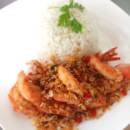 กุ้งผัดพริกเกลือ