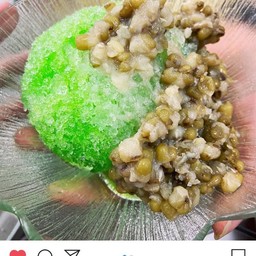 Green Snow Bean With Milk