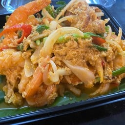 กุ้งผัดผงกระหรี่